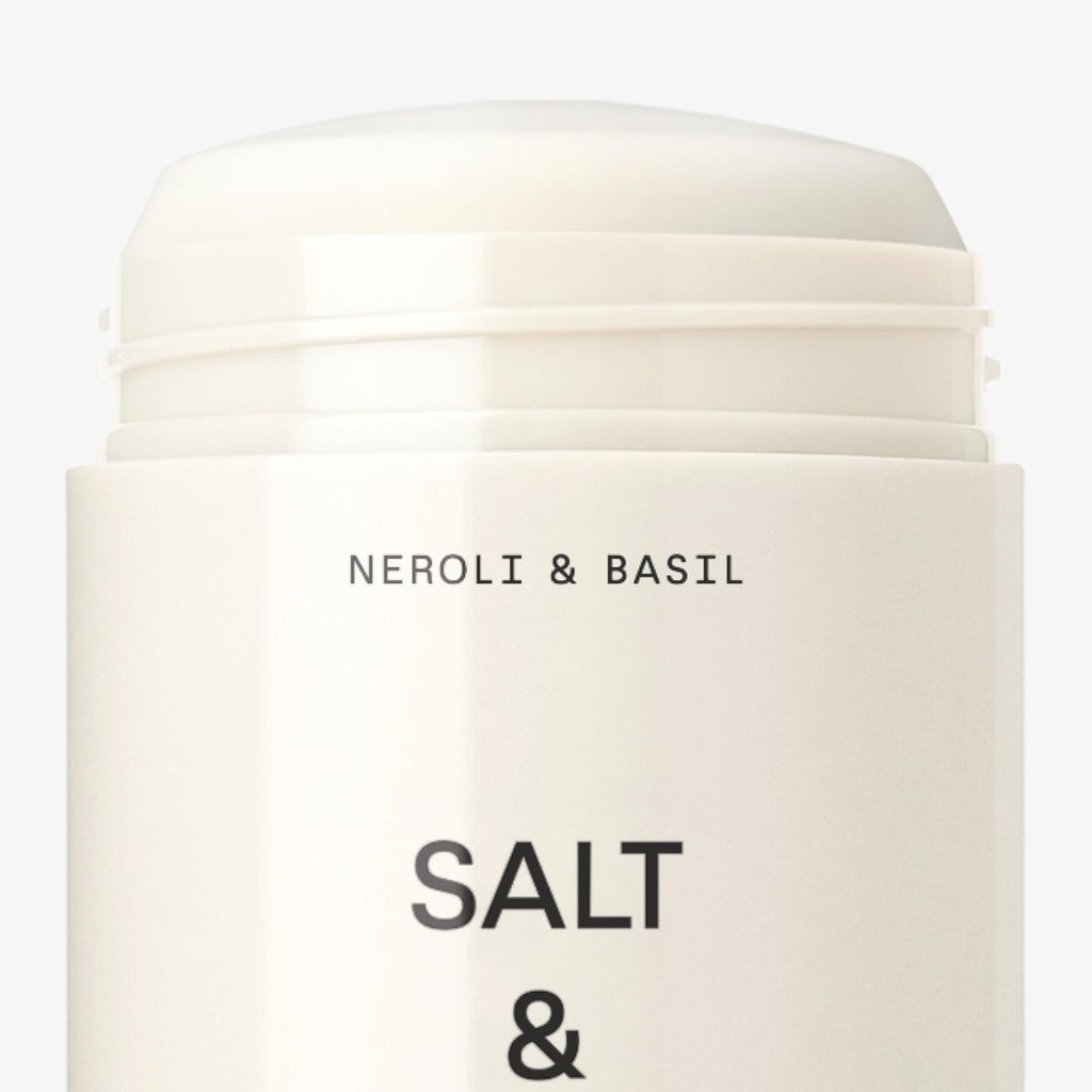 Salt & Stone Aluminum Free Deodorant | Extra Strength 48 Hour Protection for Women & Men | Made with Seaweed Extracts, Niacinamide & Prebiotics | Santal & Vetiver