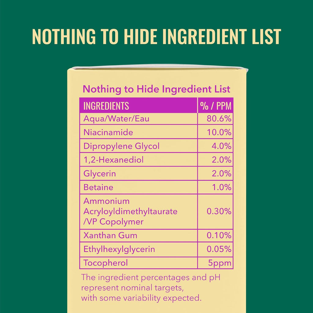 Good Molecules Niacinamide Serum 10%, Pore & Texture Serum, 1 fl oz